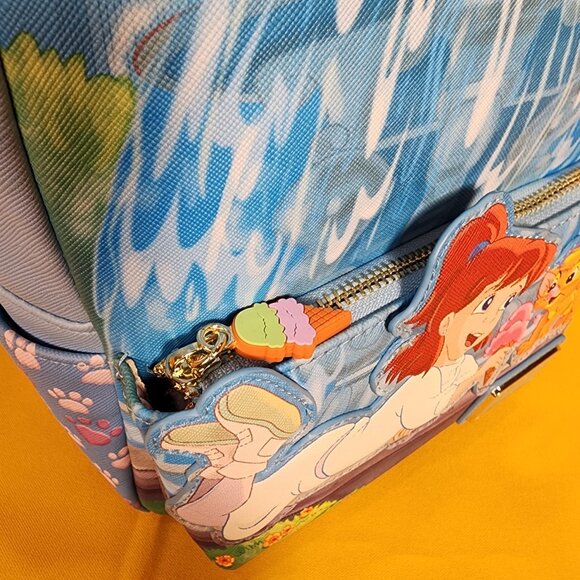 Loungefly Disney Oliver and Company Oliver and Jenny Ice Cream Mini Backpack NEW - Picture 3 of 12